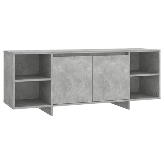Aloha Wooden TV Stand With 2 Doors In Concrete Effect_3