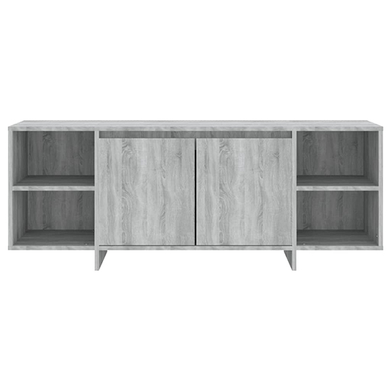 Aloha Wooden TV Stand With 2 Doors In Grey Sonoma Oak