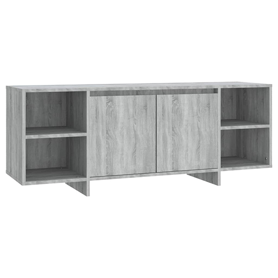 Aloha Wooden TV Stand With 2 Doors In Grey Sonoma Oak