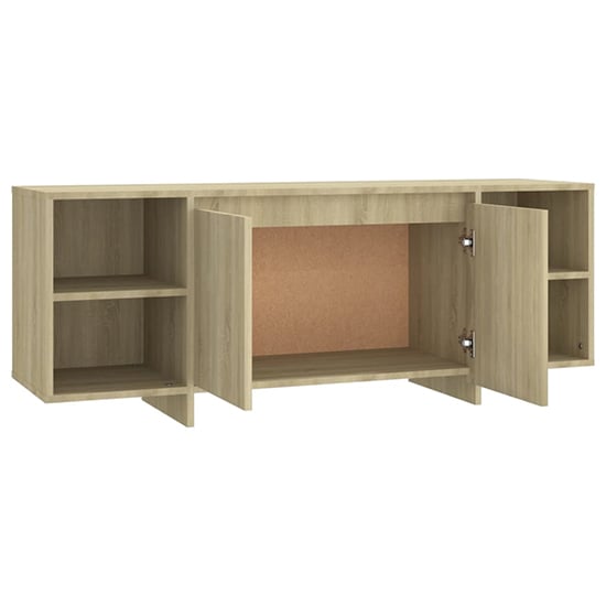 Aloha Wooden TV Stand With 2 Doors In Sonoma Oak_4