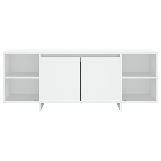 Aloha Wooden TV Stand With 2 Doors In White_2