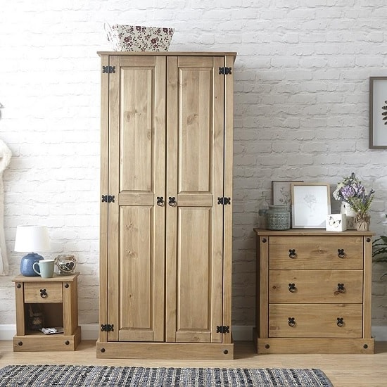 Alonza Wooden Bedroom Furniture Set In Solid Pine
