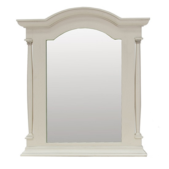 Alonzo Wooden Dressing Table Mirror In Antique White Furniture in Fashion