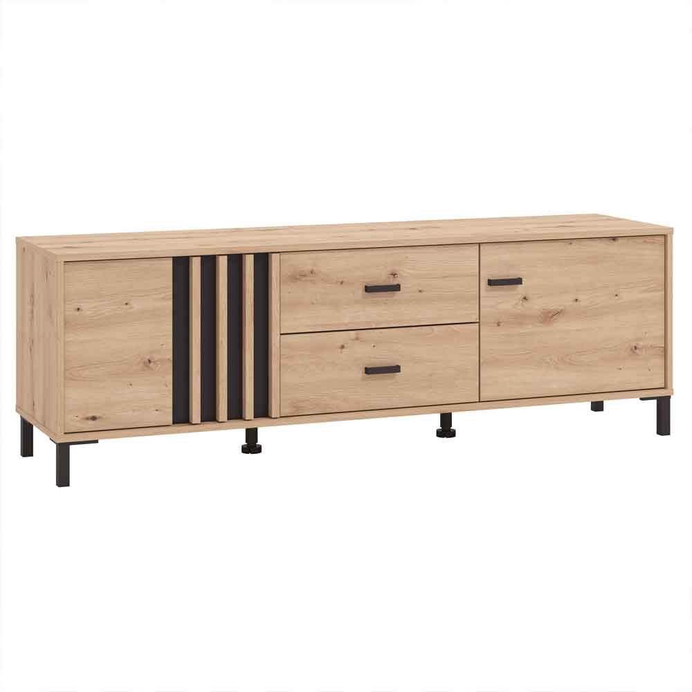 Alora Wooden TV Stand with 1 Door 2 Drawers in Artisan Oak