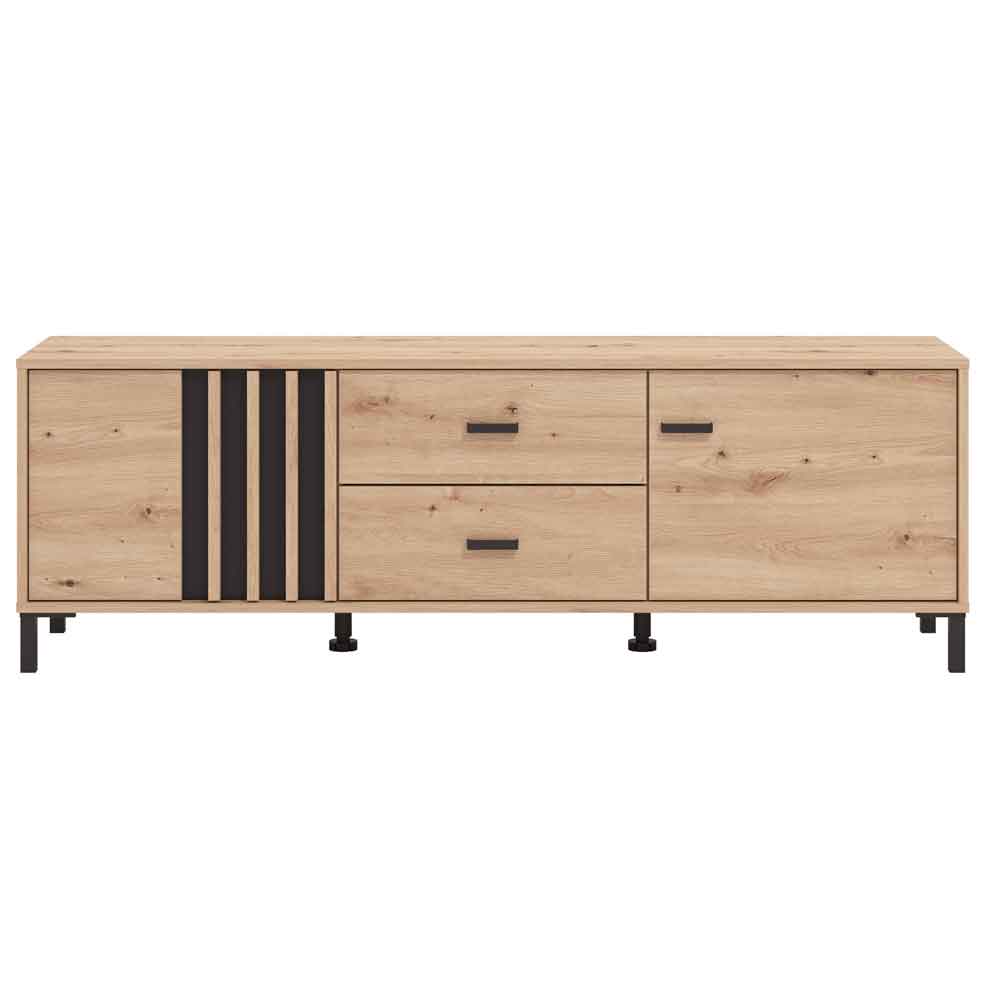 Alora Wooden TV Stand with 1 Door 2 Drawers in Artisan Oak