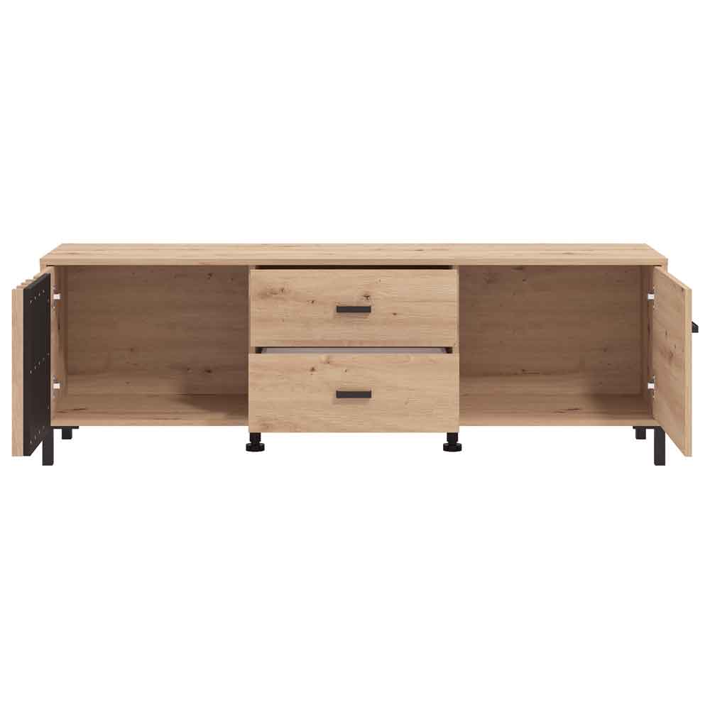 Alora Wooden TV Stand with 1 Door 2 Drawers in Artisan Oak