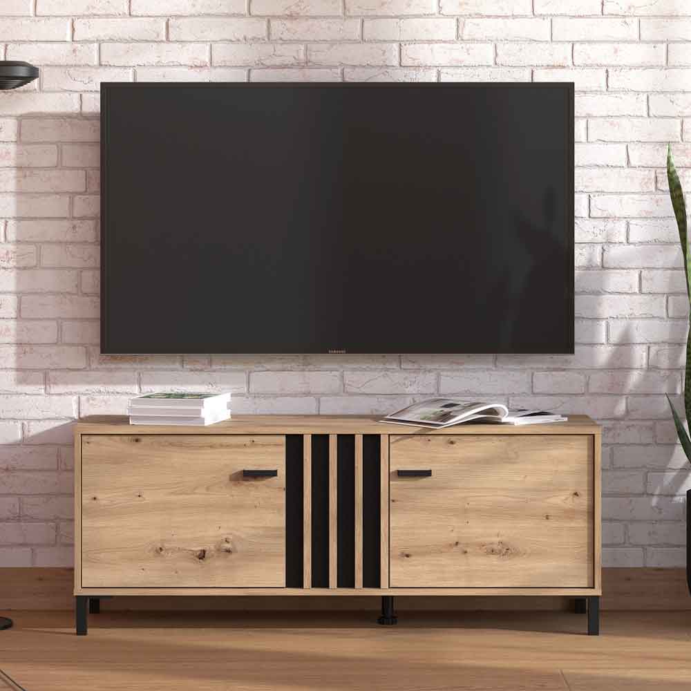 Alora Wooden TV Stand with 2 Doors in Artisan Oak