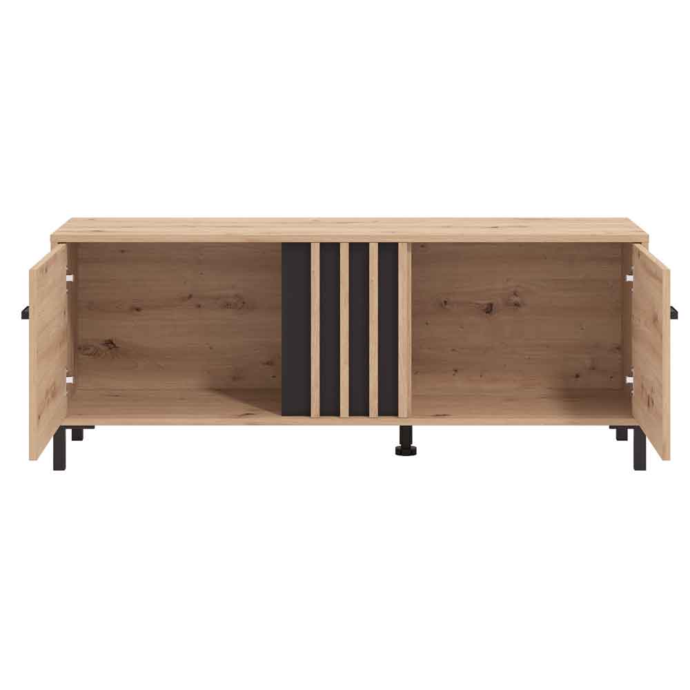Alora Wooden TV Stand with 2 Doors in Artisan Oak