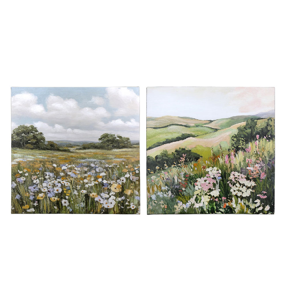 Alperton Canvas Set Of 2 Wall Art in Multicolour