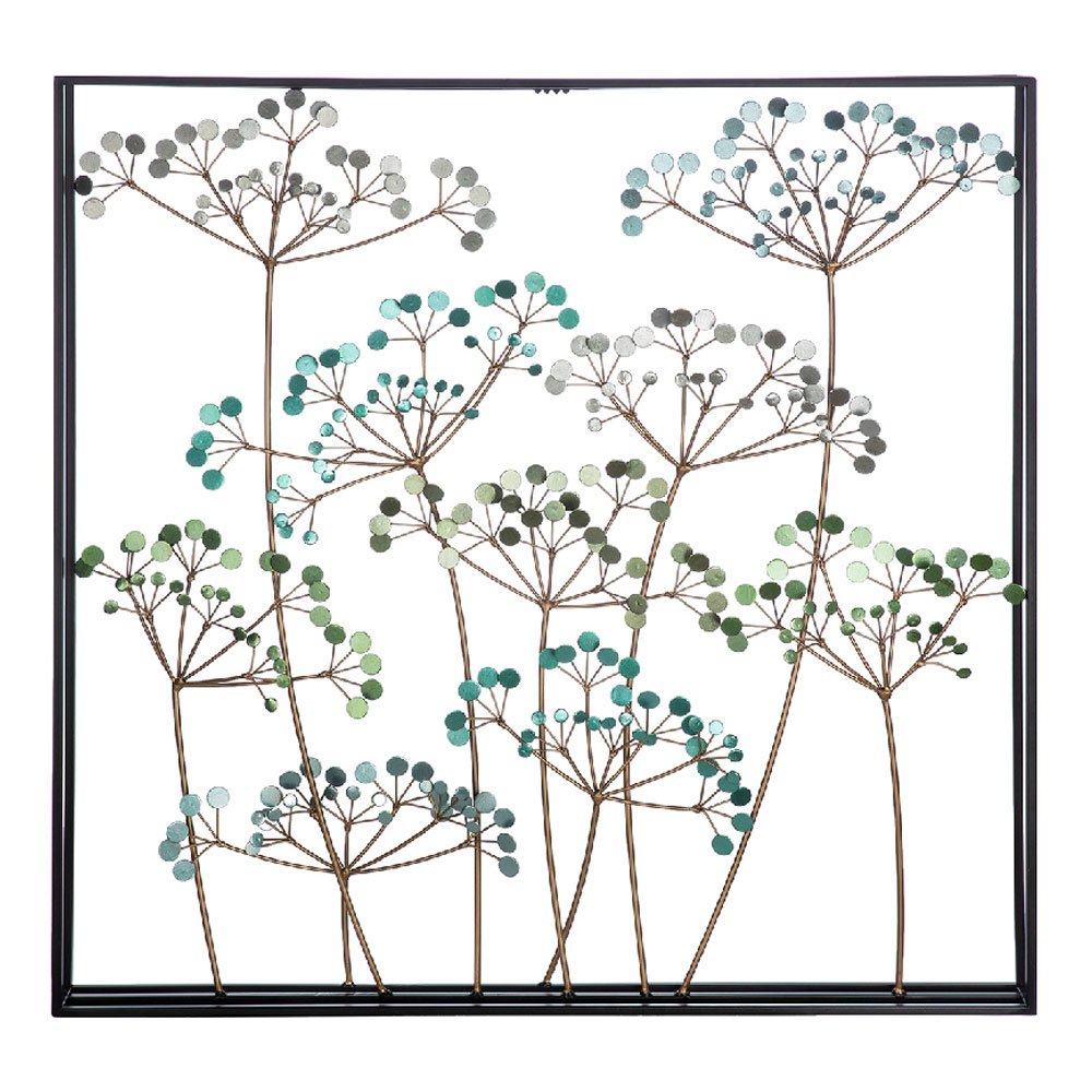 Alperton Metal Floral Wall Art in Multicolour