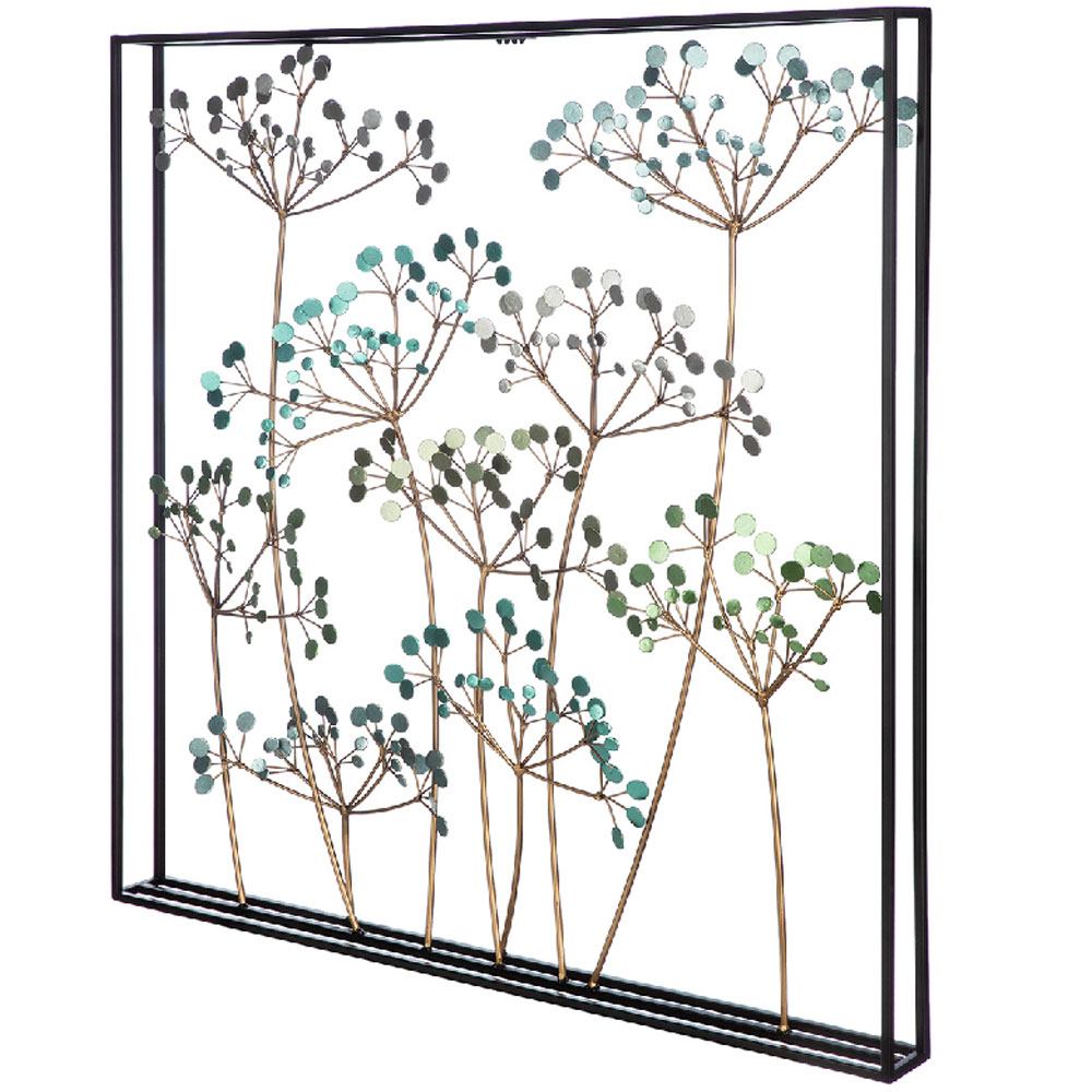 Alperton Metal Floral Wall Art in Multicolour