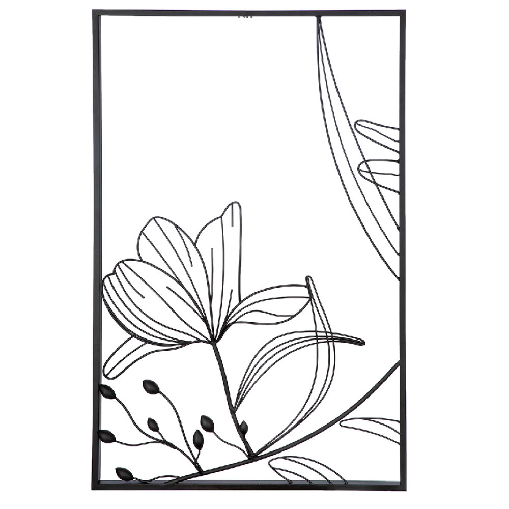 Alperton Metal Set Of 3 Wall Art in Black