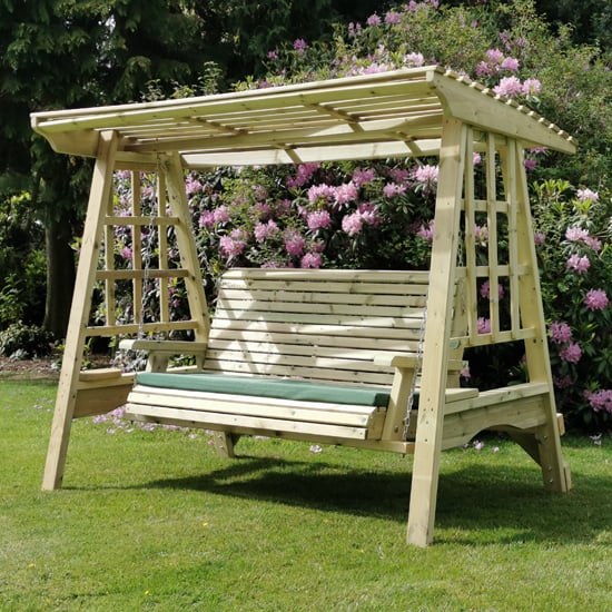 Photo of Alperton wooden 3 seater swing