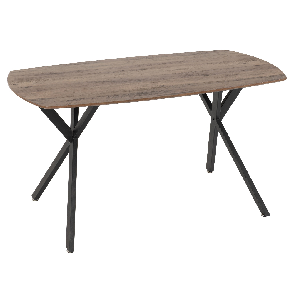 Alsip Oak Wooden Dining Table With 4 Green Velvet Chairs