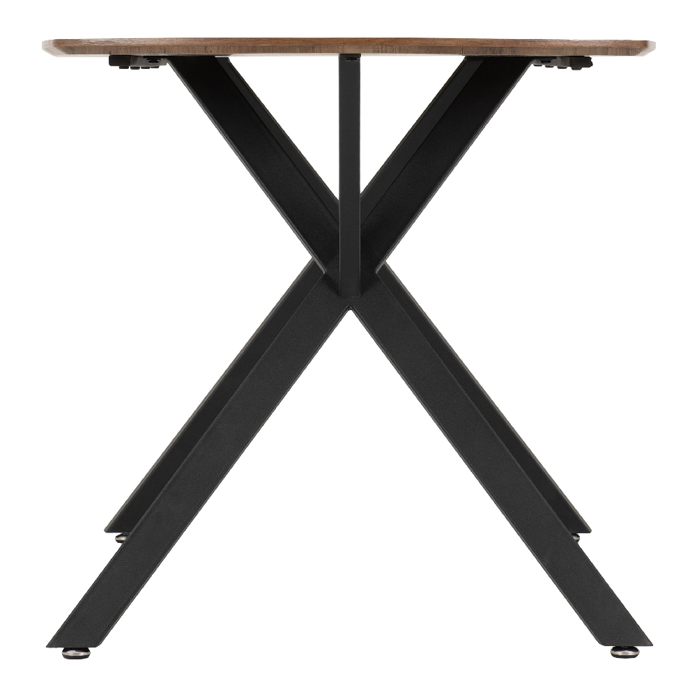 Alsip Oak Wooden Dining Table With 4 Green Velvet Chairs