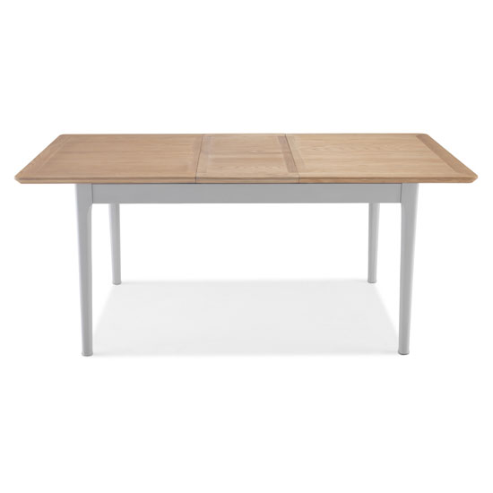 Hematic Extending Dining Table In Solid Oak And Grey_2