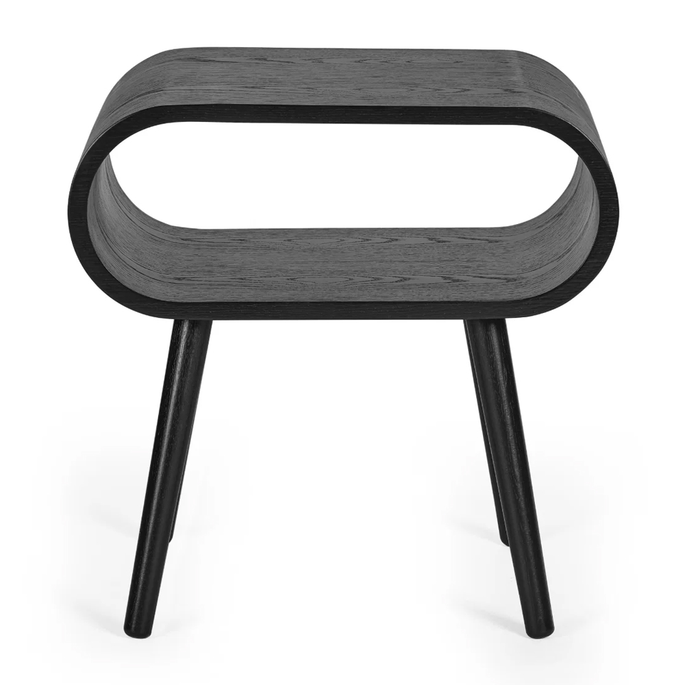 Altair Wooden Side Table in Black Ash