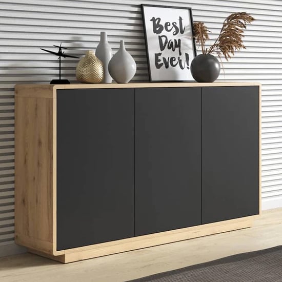 Read more about Altea wooden sideboard with 3 doors in torus oak