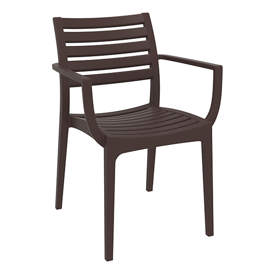 Alto Polypropylene With Glass Fiber Dining Chair In Brown