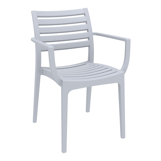 Photo of Alto polypropylene with glass fiber dining chair in silver grey