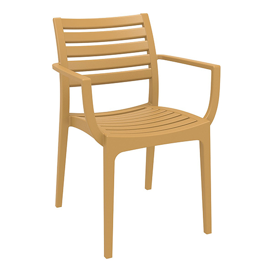 Alto Polypropylene With Glass Fiber Dining Chair In Teak