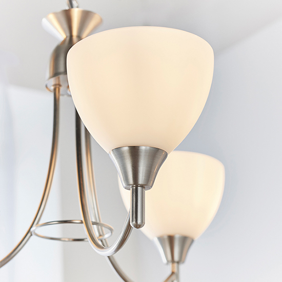 Alton 3 Lights Ceiling Pendant Light In Satin Chrome
