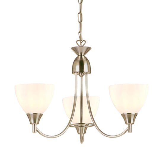 Alton 3 Lights Ceiling Pendant Light In Satin Chrome