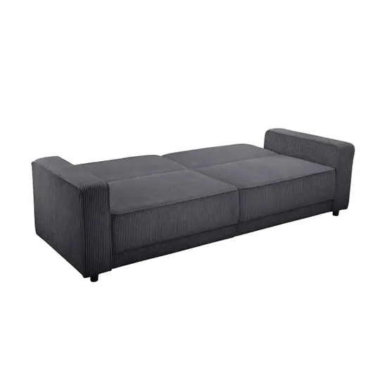 Alton Corduroy Fabric 3 Seater Sofa Bed In Anthracite