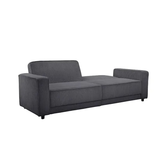 Alton Corduroy Fabric 3 Seater Sofa Bed In Anthracite