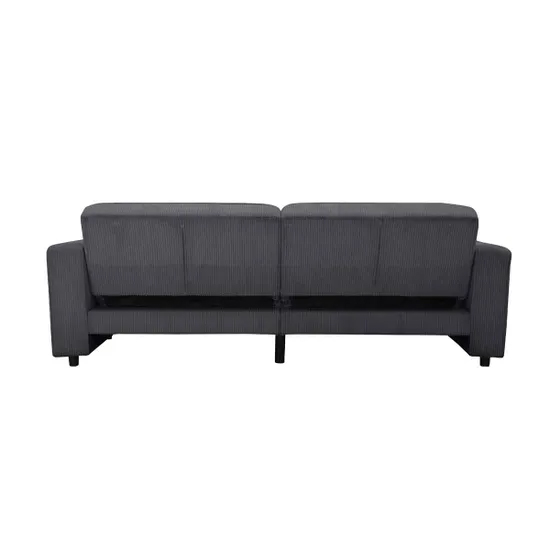 Alton Corduroy Fabric 3 Seater Sofa Bed In Anthracite
