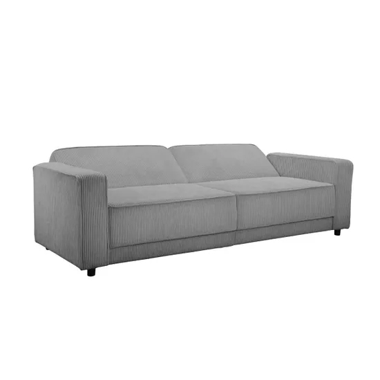 Alton Corduroy Fabric 3 Seater Sofa Bed In Grey