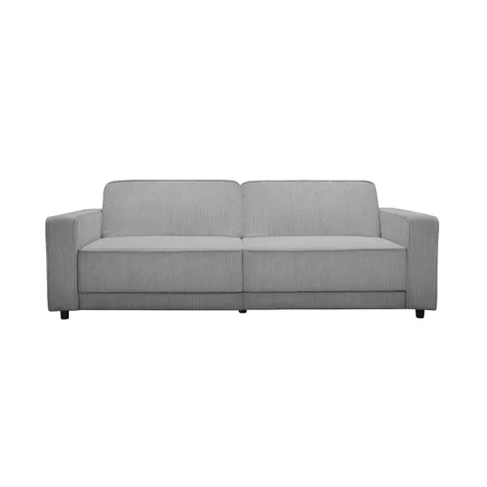 Alton Corduroy Fabric 3 Seater Sofa Bed In Grey