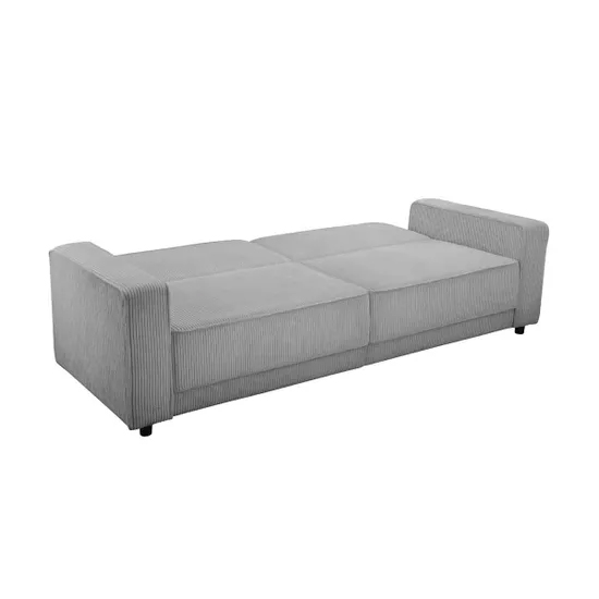 Alton Corduroy Fabric 3 Seater Sofa Bed In Grey