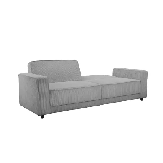 Alton Corduroy Fabric 3 Seater Sofa Bed In Grey
