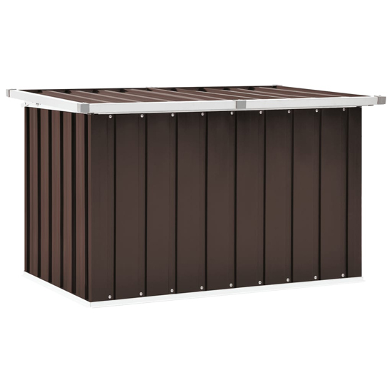 Alton Plastic Garden Storage Box Small In Brown at Furniture in Fashion