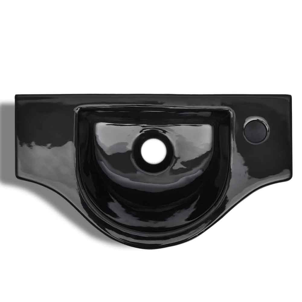 Alton Wall Hung Basin Without Waste 450mm Wide 1TH - Black