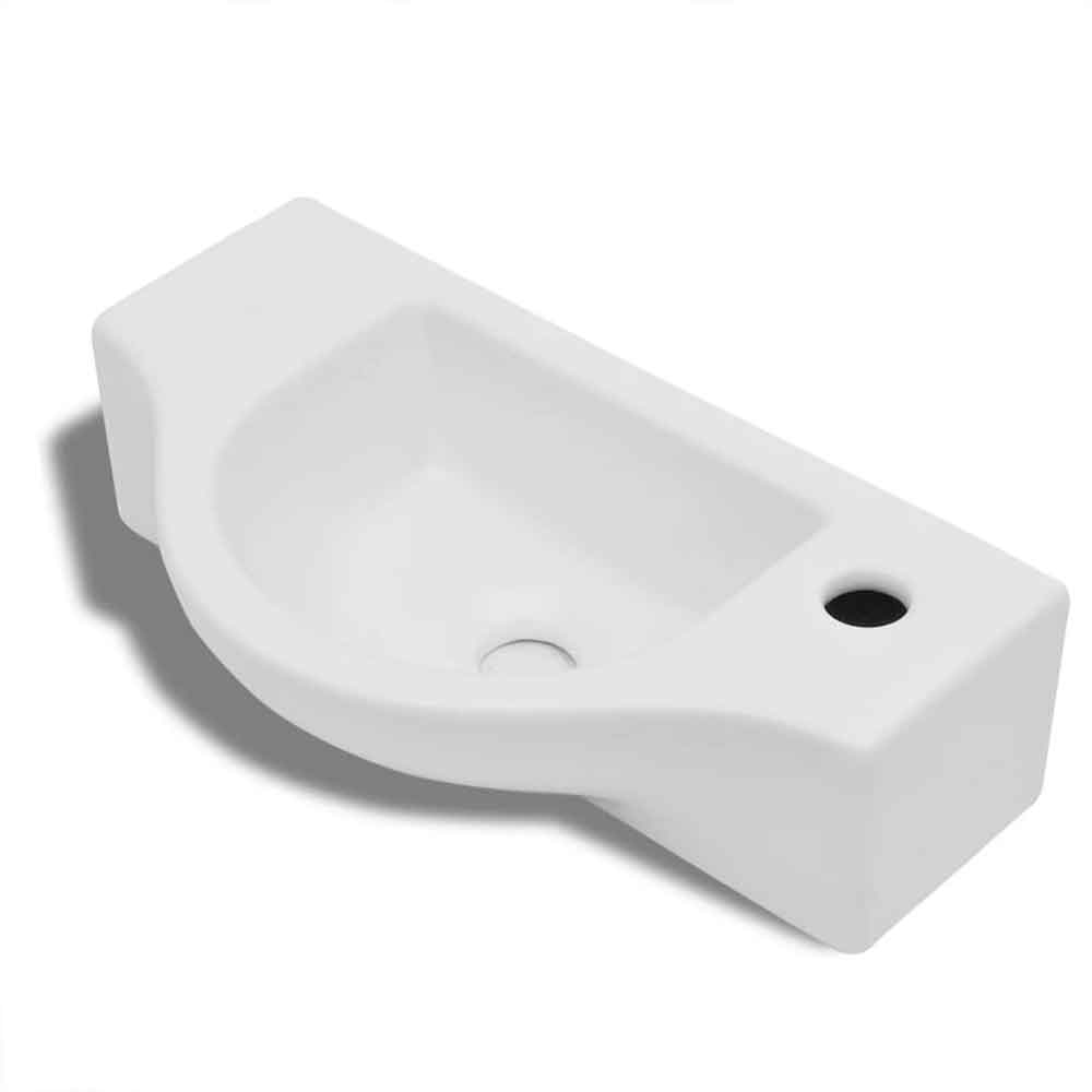 Alton Wall Hung Basin Without Waste 450mm Wide 1TH - White