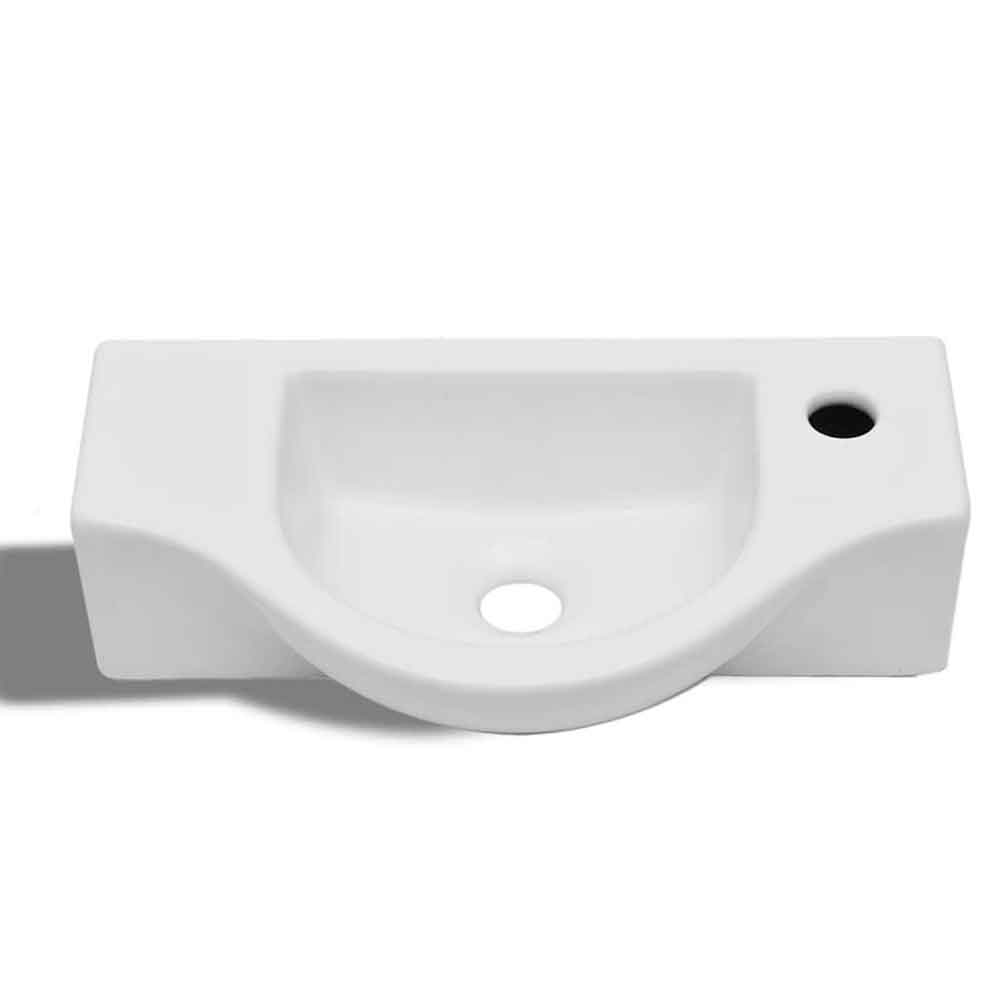 Alton Wall Hung Basin Without Waste 450mm Wide 1TH - White