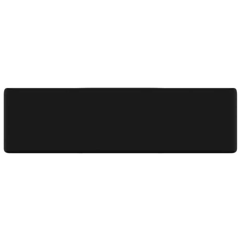 Altoona Rectangular Countertop Basin Without Waste 480mm Wide 1TH - Black