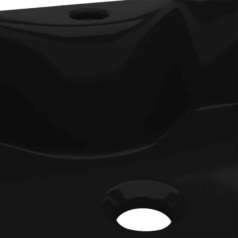 Altoona Rectangular Countertop Basin Without Waste 480mm Wide 1TH - Black