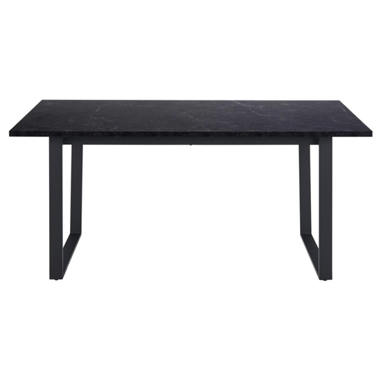 Altoona Rectangular Wooden Dining Table In Black Marble Effect_2