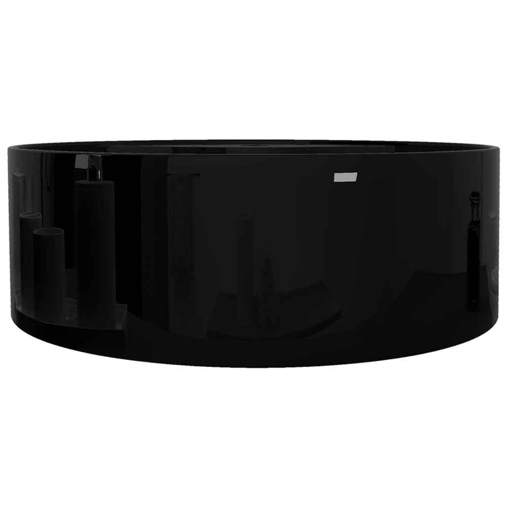 Altoona Round Countertop Basin Without Waste 465mm Wide 1TH - Black