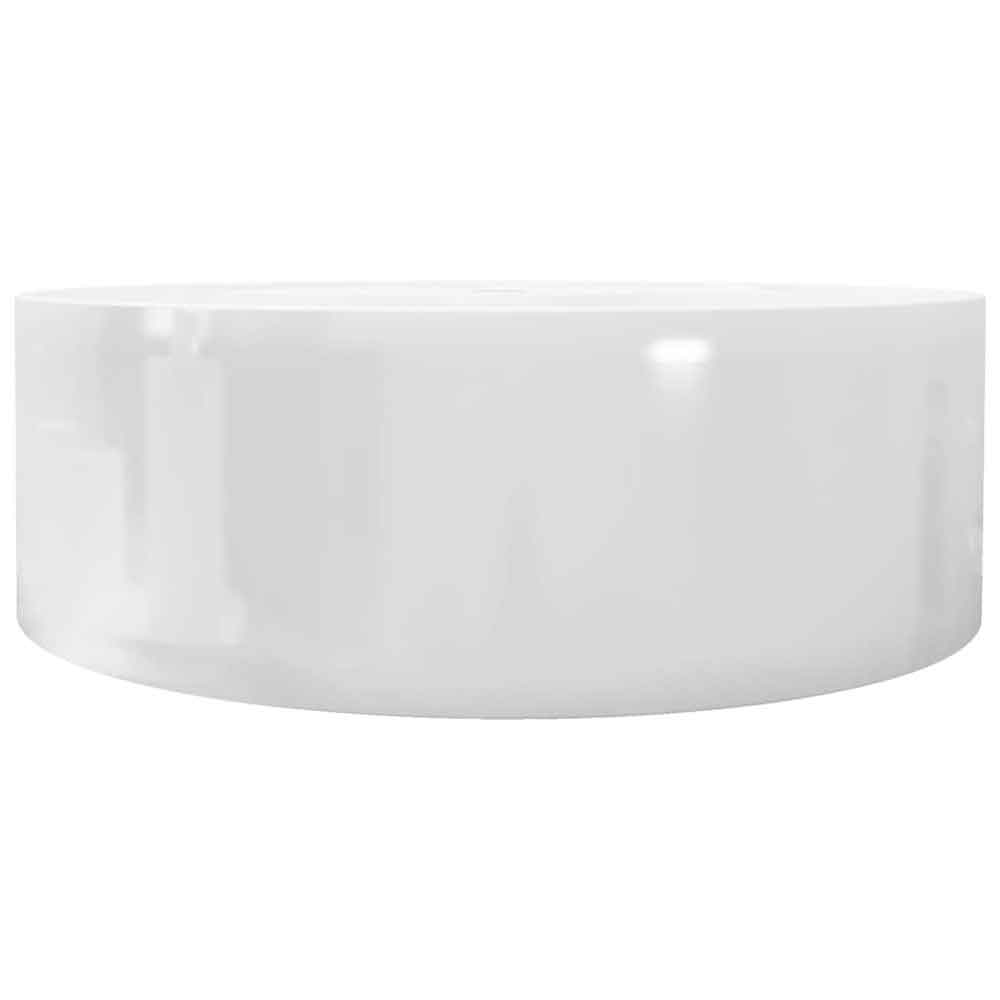 Altoona Round Countertop Basin Without Waste 465mm Wide 1TH - White
