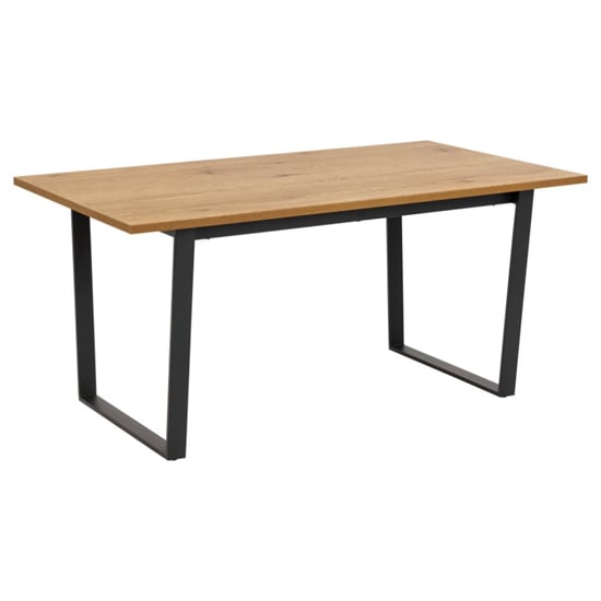 Altoona Wooden Dining Table Rectangular In Matt Wild Oak