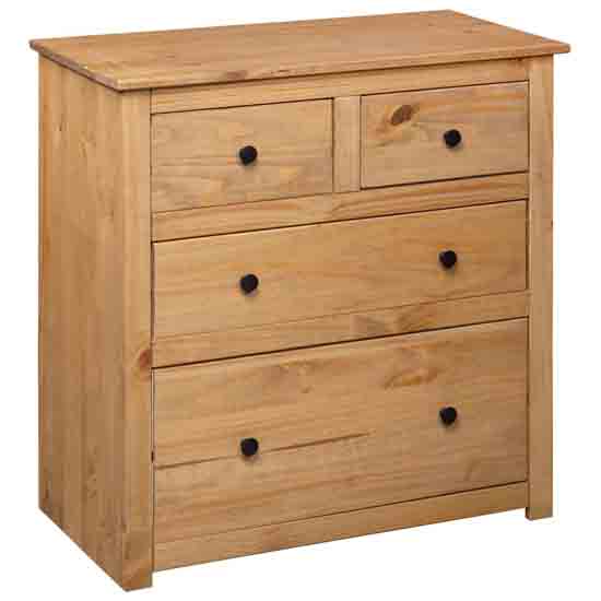 Altoona Wooden Chest Of 4 Drawers In Brown