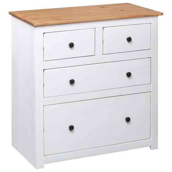 Altoona Wooden Chest Of 4 Drawers In White