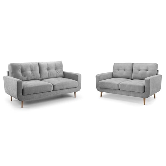 Read more about Altra fabric 3 seater and 2 seater sofa suite in grey