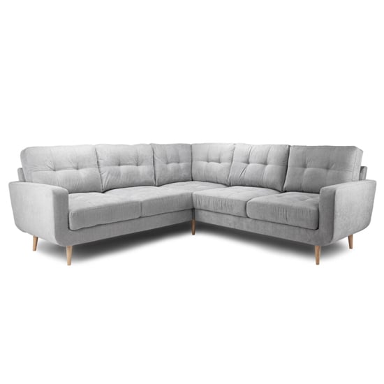 Altra Fabric Large Corner Sofa Suite In Grey_1