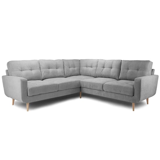 Product photograph of Altra Fabric Large Corner Sofa Suite In Grey from Furniture in Fashion