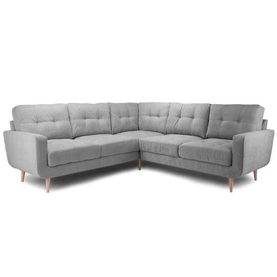 Read more about Altra fabric large corner sofa suite in grey